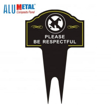 Metal Aluminum Road Security Signs in outdoor